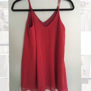 Simple and cute red dress